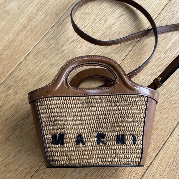 Marni mini tote with detachable crossbody strap